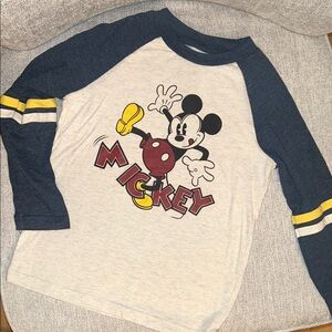 Mickey Mouse Kids Shirt - Blue and White